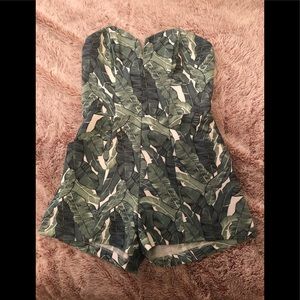 H&M Leaf Print Romper